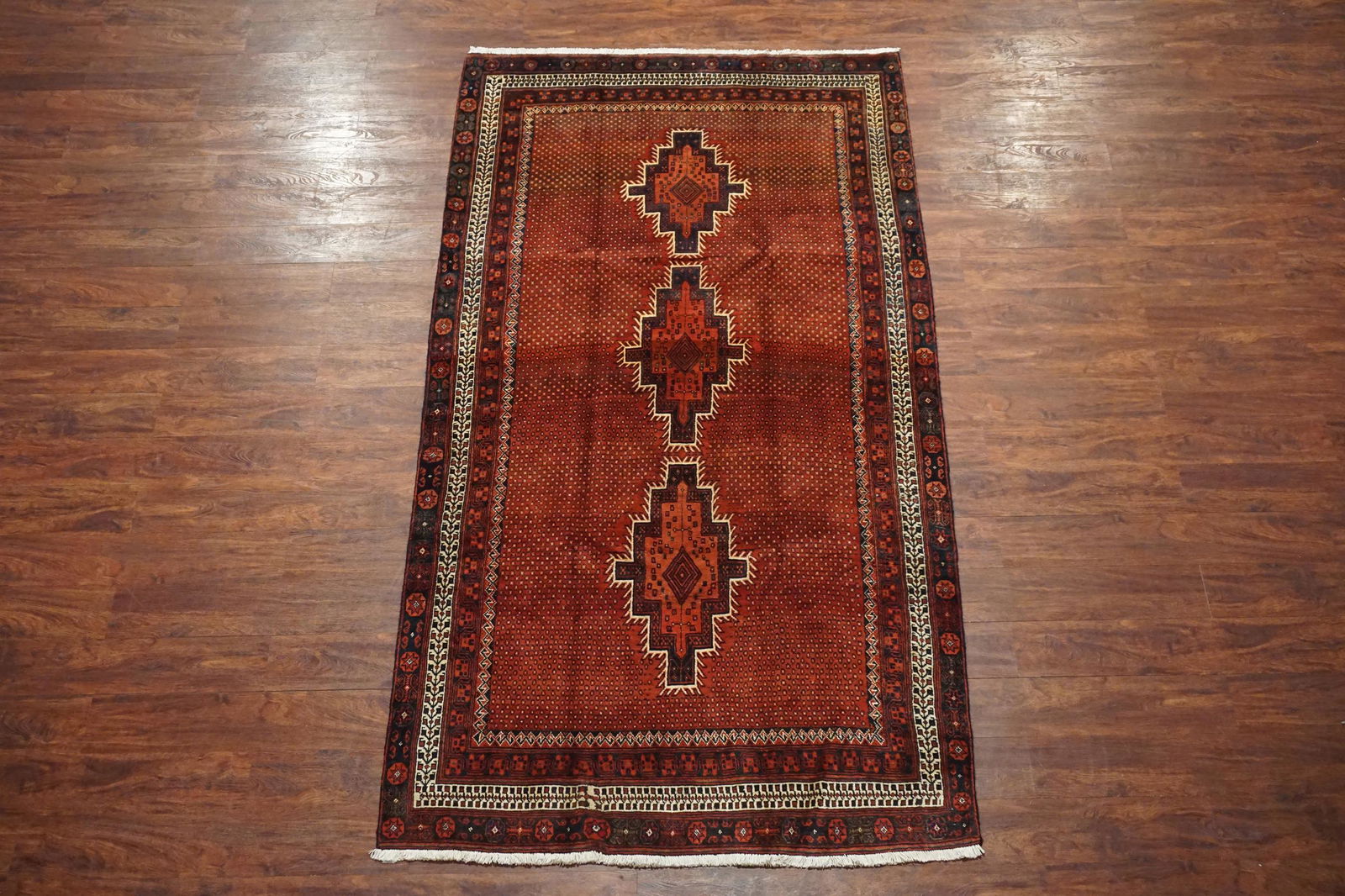 Antique 5X9 Persian Sarab Hand-Knotted Abrash Wool Rug (1 of 5)