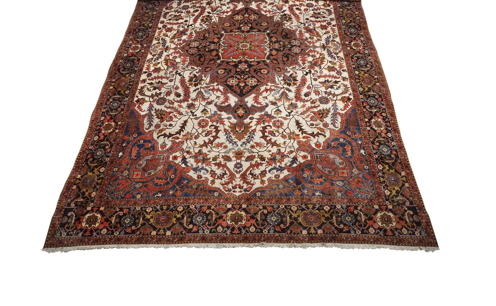 Vintage 16X26 Persian Heriz Serapi Hand-Knotted Rug (1 of 7)