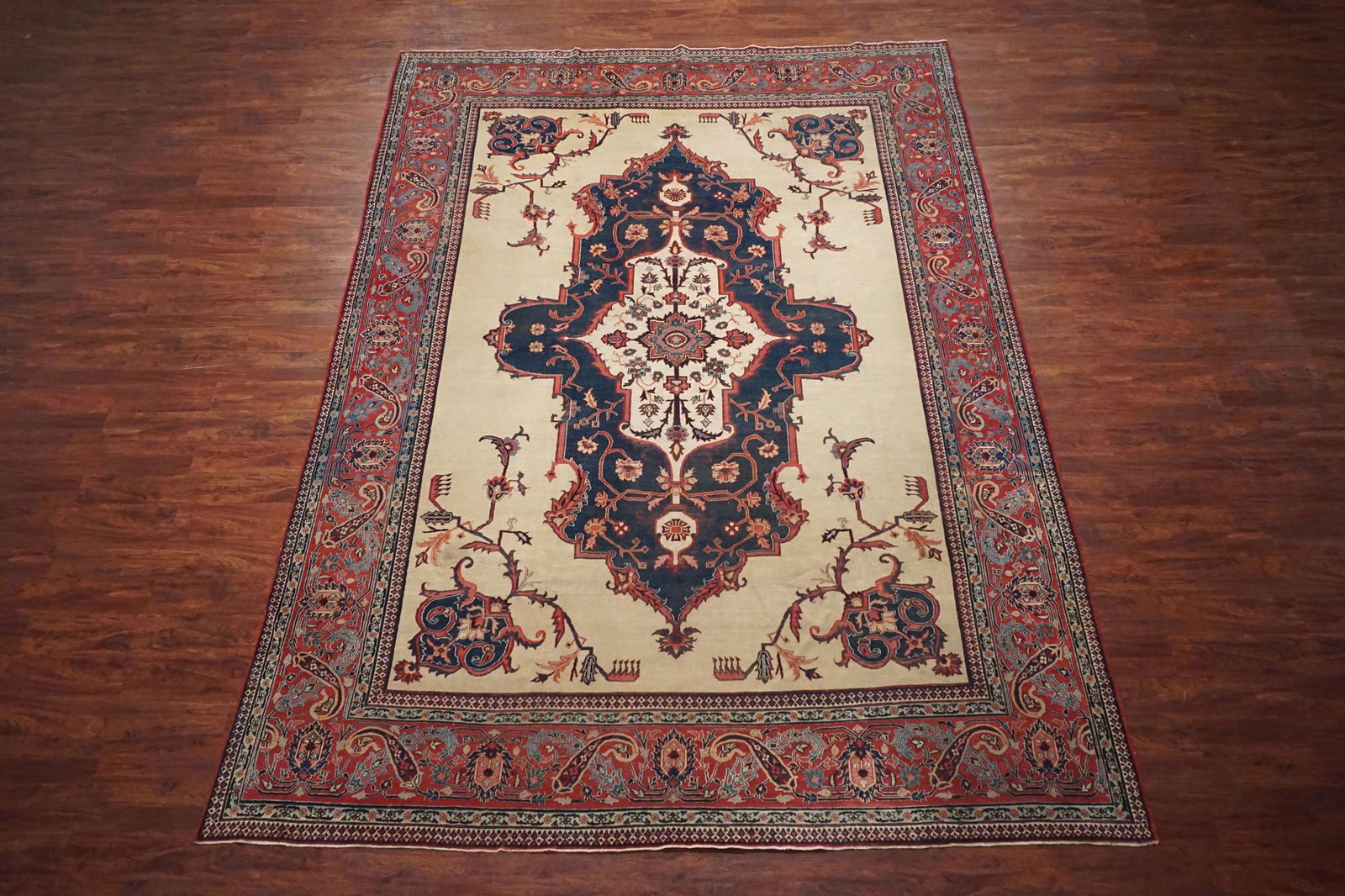 10X14 Antique Persian Serapi Heriz Rug, circa 1900 (1 of 5)