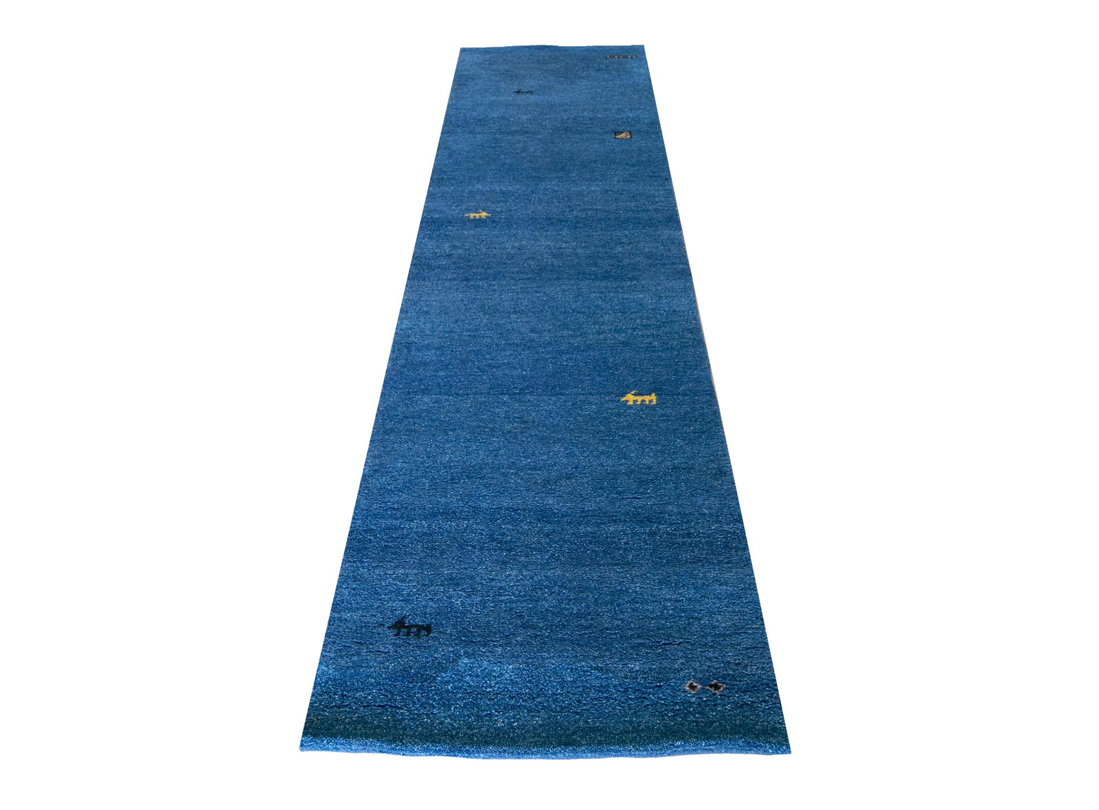 2X9 Twisted Wool Gabbeh Fine Hand-Knotted Runner Rug (1 of 5)