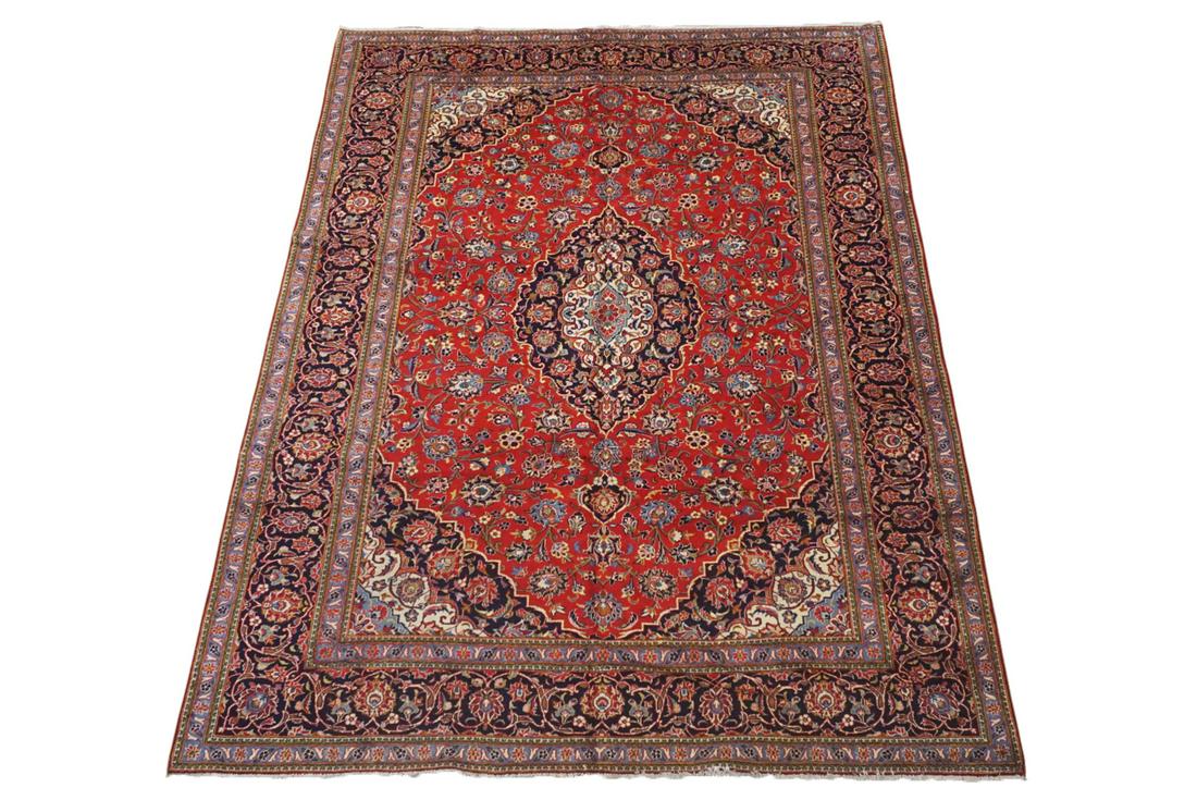 9X12 Fine Persian Kashan Area Rug (1 of 5)