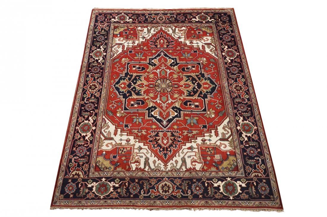 9X12 Heriz Serapi Persian Hand-Knotted & Veg Dyed Rug (1 of 6)