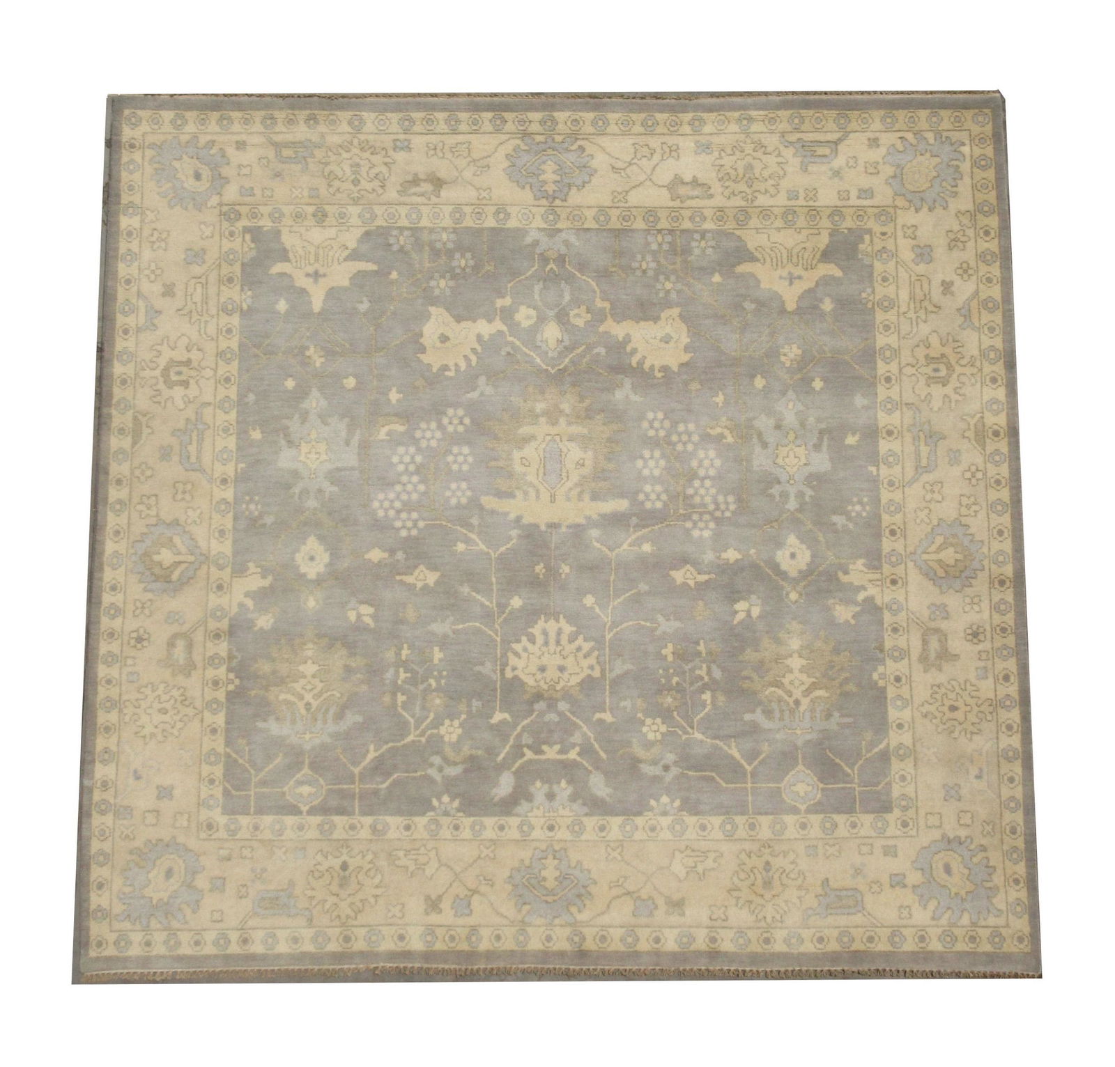 10X10 Square Silver Oushak Rug (1 of 6)