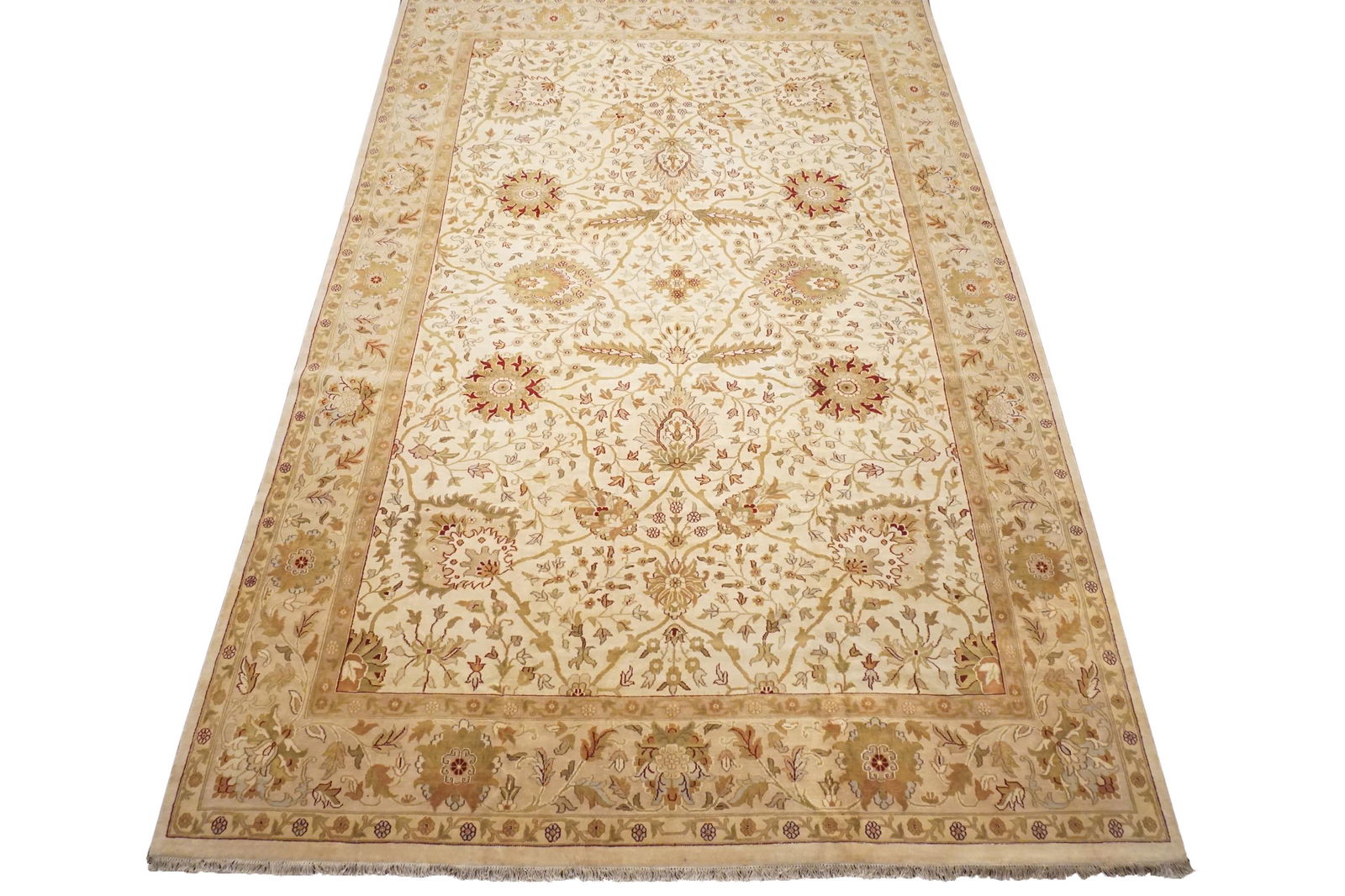 12X19 Sultanabad Agra Hand-Knotted Wool Area Rug (1 of 8)