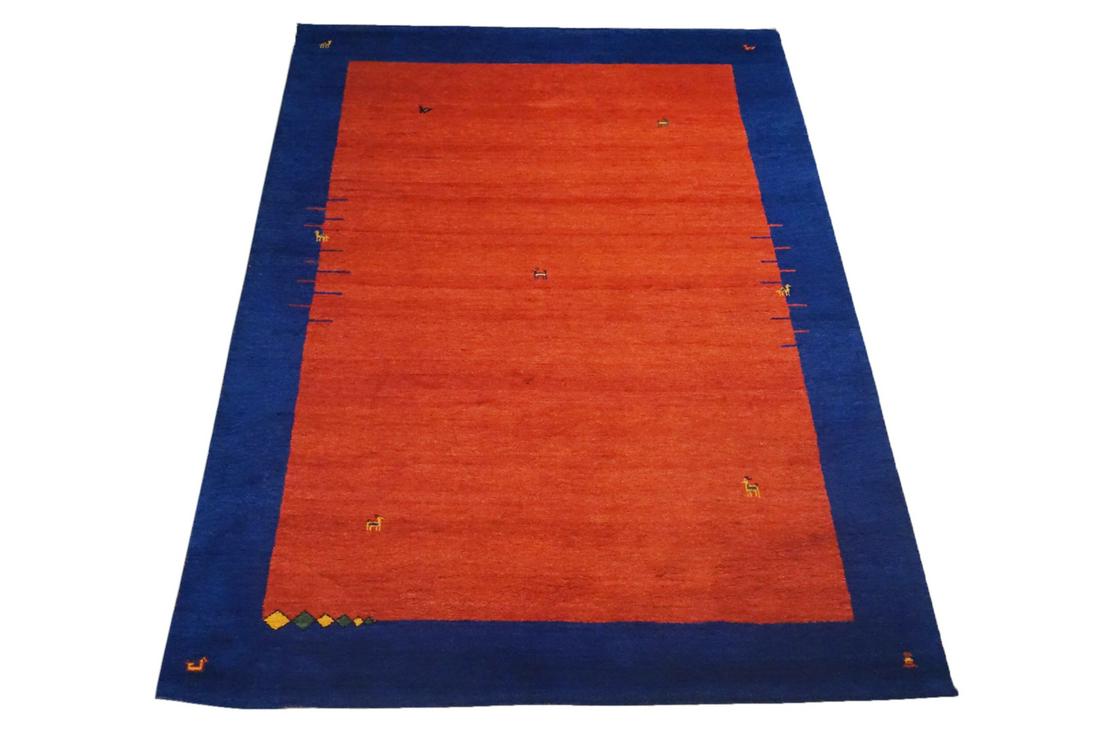 8X11 Fine Twisted Wool Gabbeh Hand-Knotted Goat Bird (1 of 5)