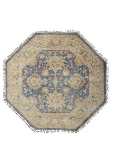 6X6 Blue Octagon Oushak Area Rug (#0125) on Mar 30, 2022 | Kalili Rugs ...