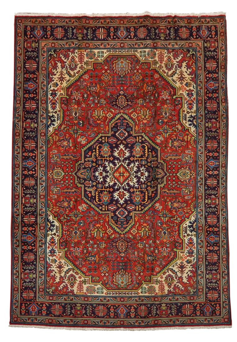 8X11 Fine Persian Tabriz Rug, circa 1960 (1 of 7)