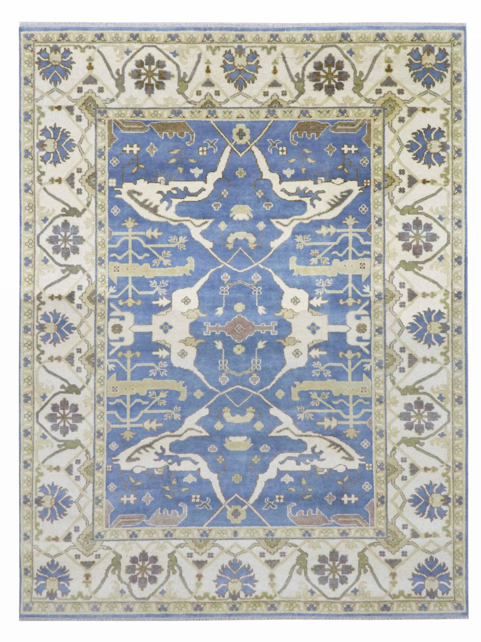 9X12 Oushak Area Rug Hand-Knotted Wool Carpet (1 of 7)
