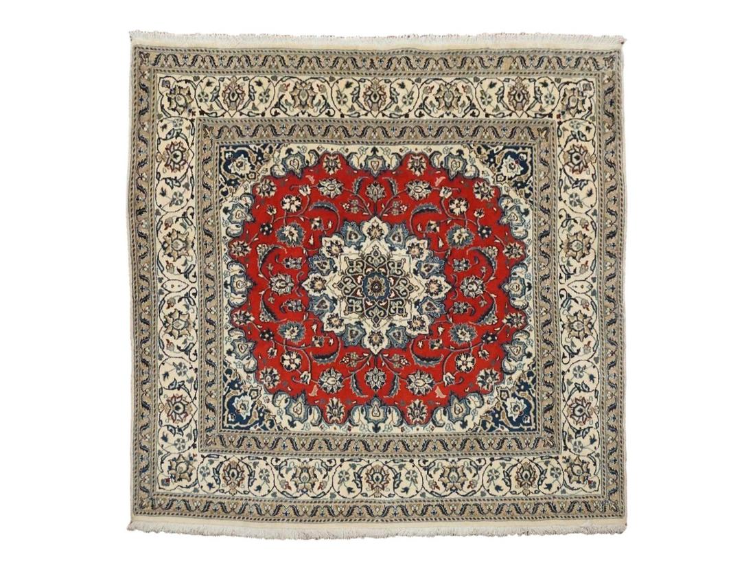 6X6 Square Persian Wool & Silk Naein (1 of 7)