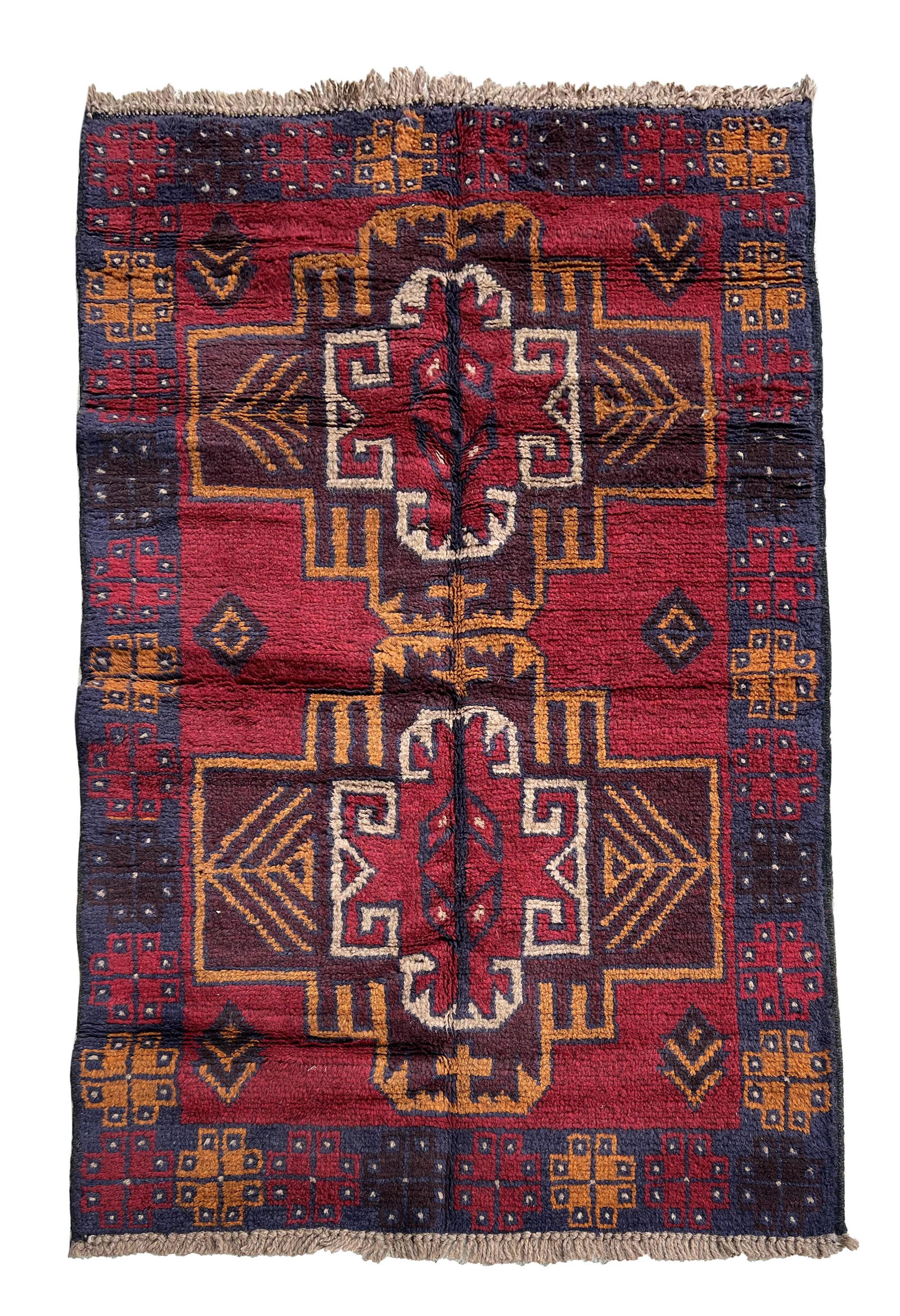 3X5 Afghan Tribal Hand-Knotted Wool Rug (1 of 4)