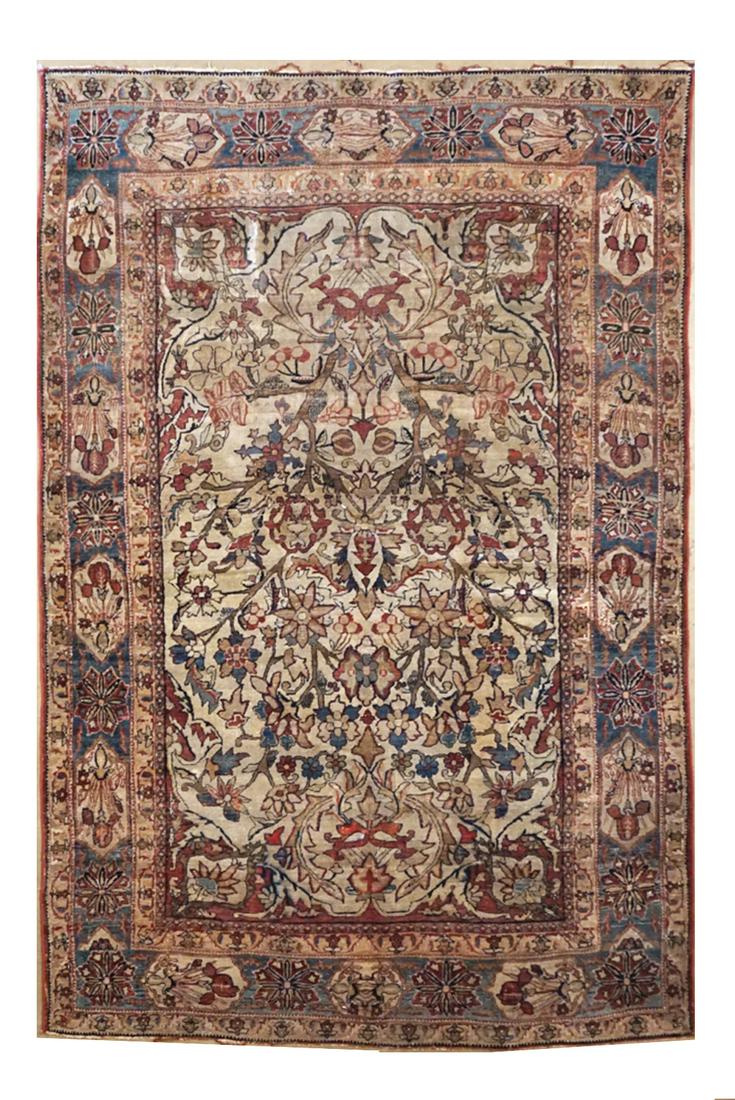 5X7 Estate Antique Persian Lavar Kerman, Circa 1900 (1 of 5)
