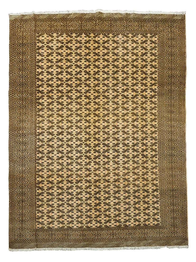 7X9 Antique Turkoman Area Rug, circa 1940 (1 of 7)