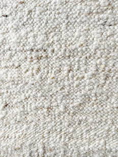 3X5 Handwoven Ivory Natural Raw Wool Area Rug: Hand-knotted, flatweave raw wool. Size: 3' x 5' New Origin: India Field Colors: Ivory Accent Colors: Brown, Beige SKU: 90.01-07.08.22-3X5-AN048-ETMK