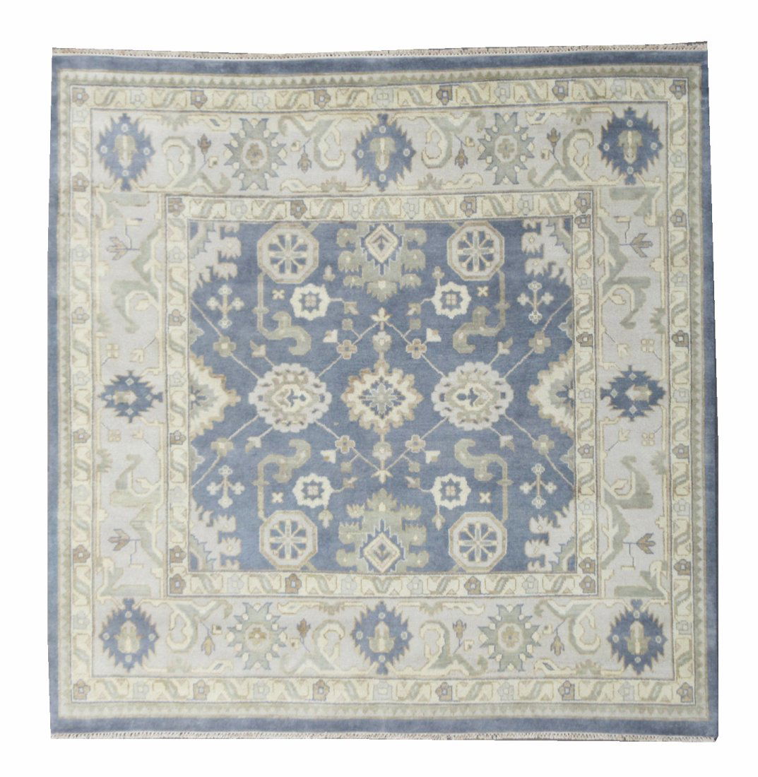 Square 9x9 Oushak Area Rug Auction