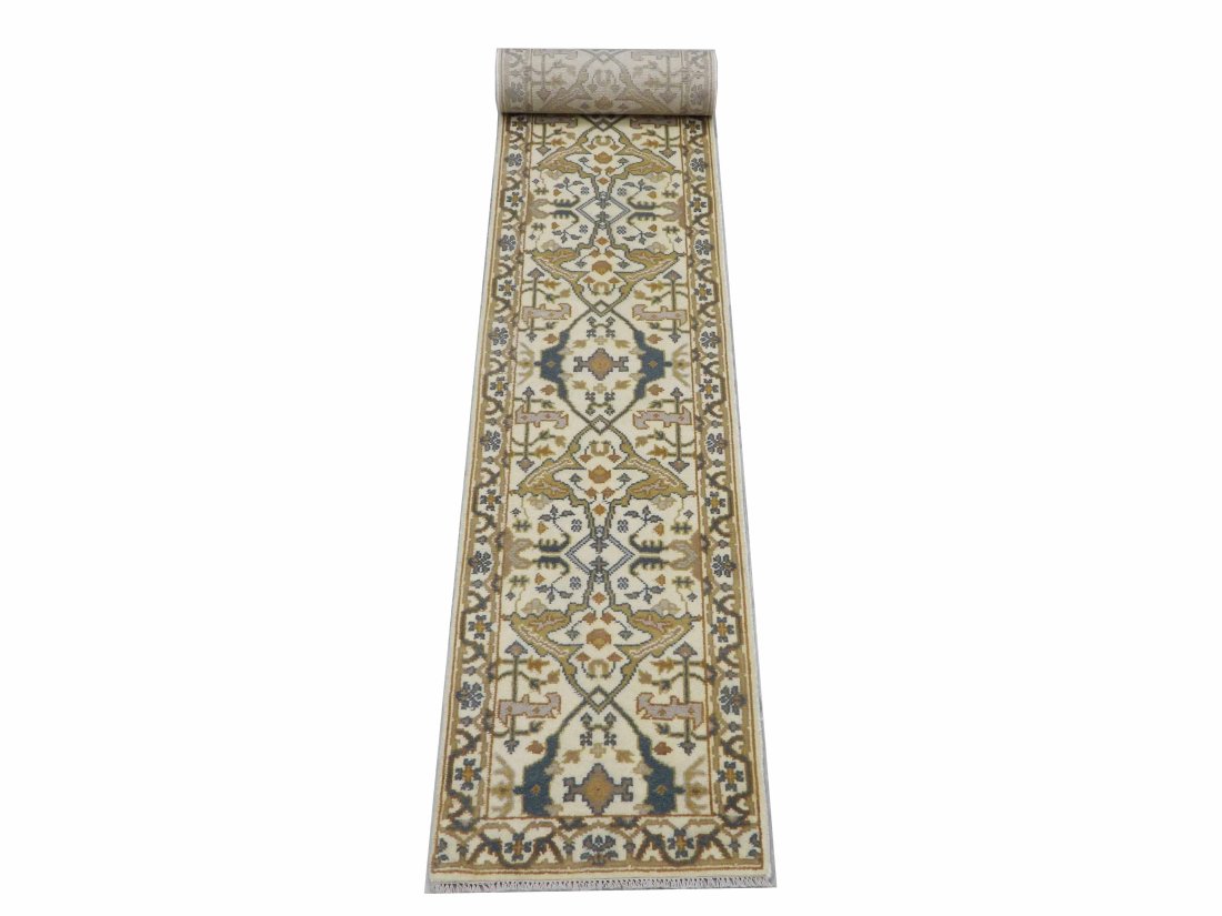 2X19 Oushak Runner Hand-Knotted Wool Area Rug (1 of 2)