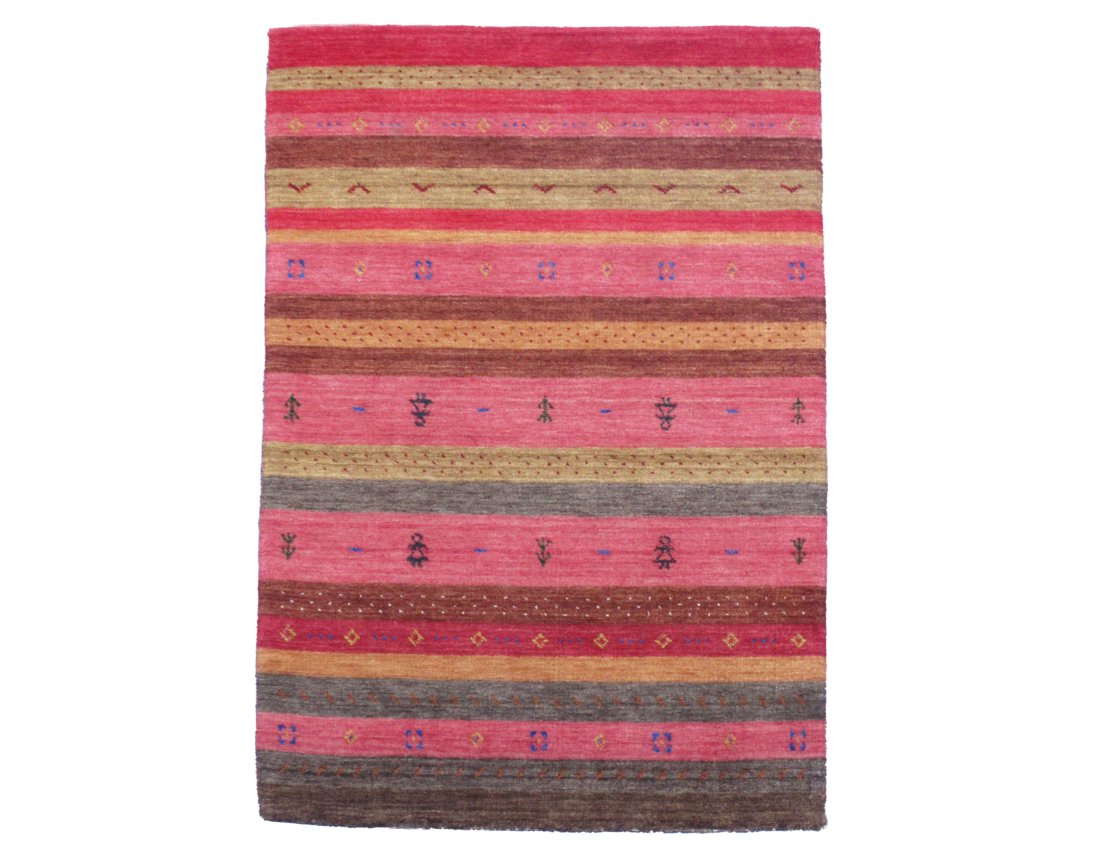 4X6 Lori Gabbeh Handmade Rug Goat & Girl Design (1 of 8)