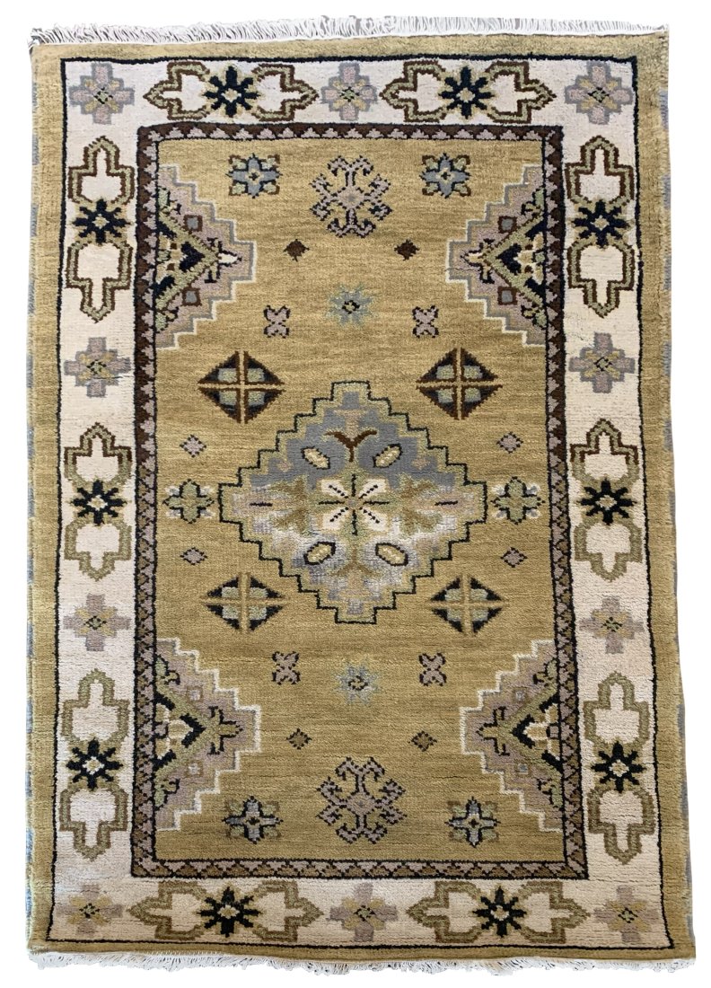 3X5 Gold Sarab Hand-Knotted Area Rug (1 of 6)