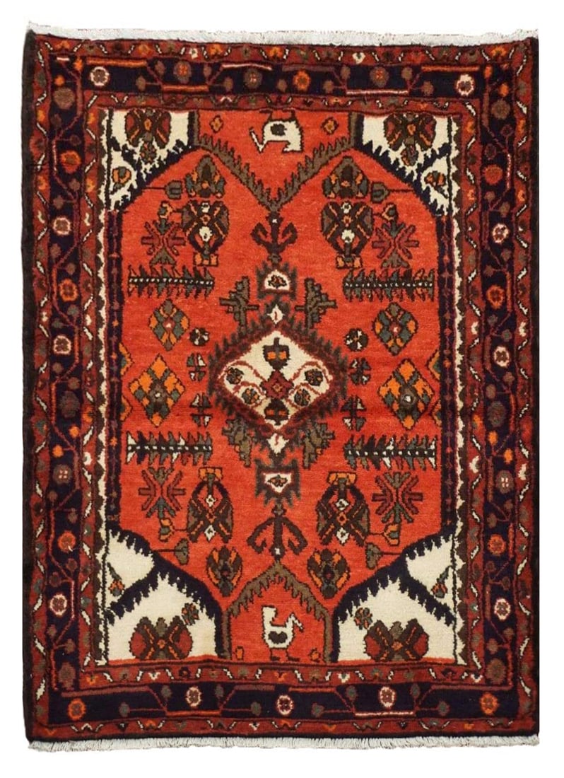 3X5 Antique Persian Birds Karajeh Sarab Rug (1 of 3)