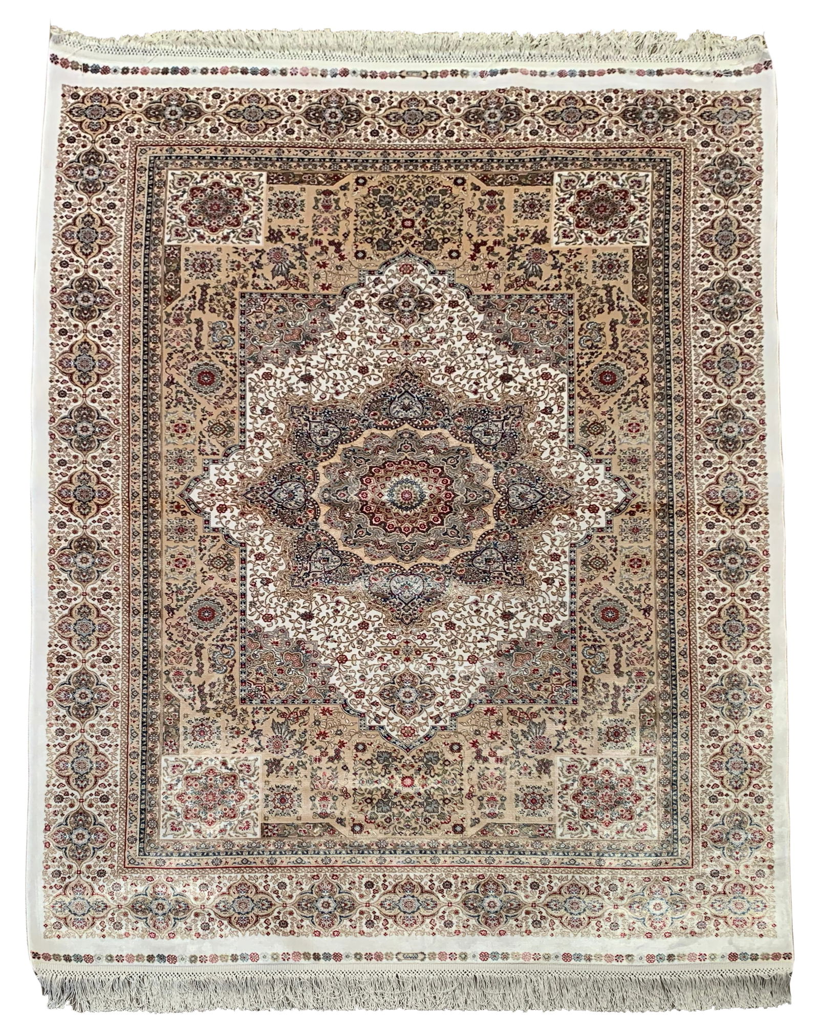 4X6 Pure Silk Turkish Tufted Area Rug, 1000 KPSI (1 of 6)