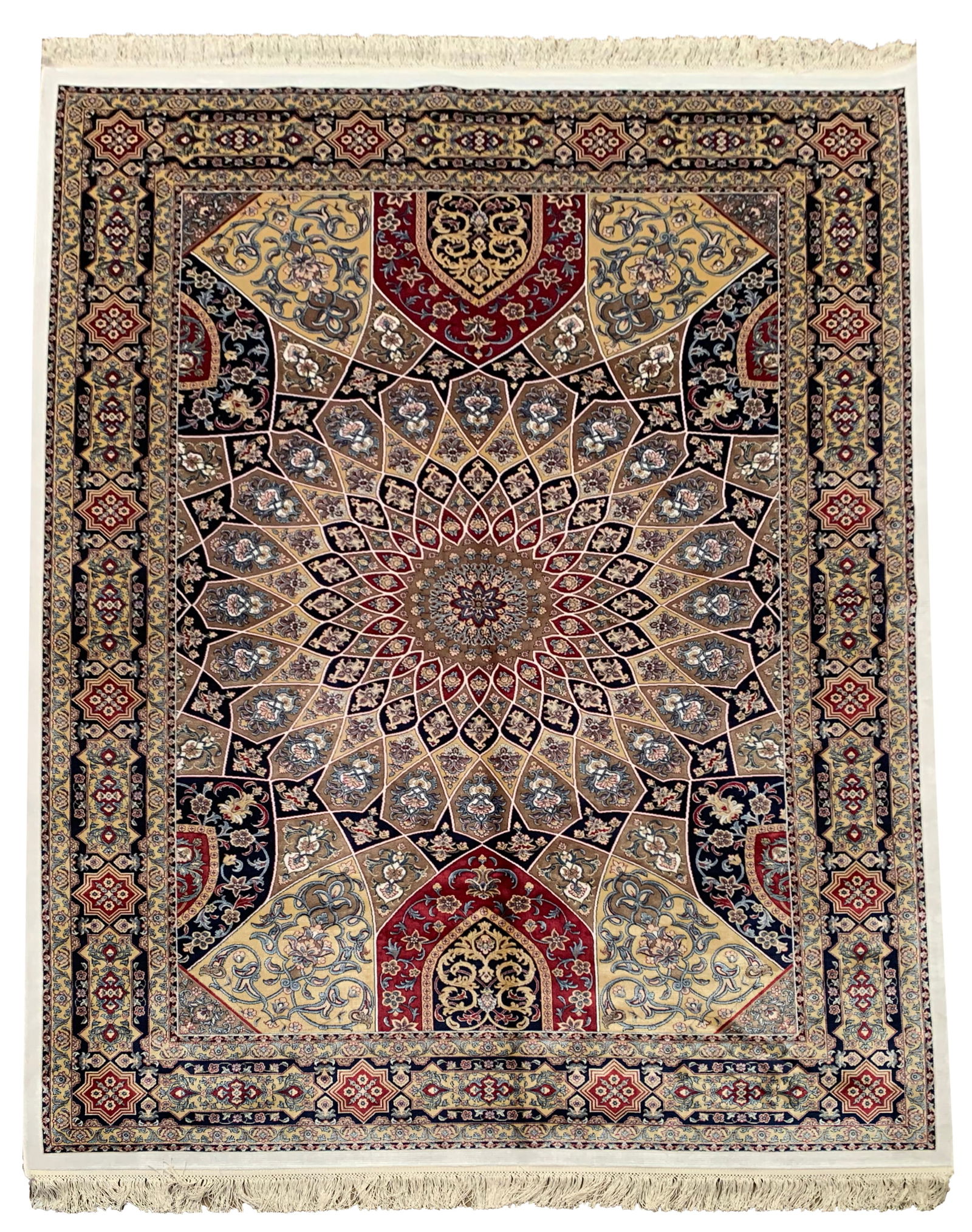 5X8 Pure Silk Turkish Tufted Area Rug, 1000 KPSI (1 of 6)