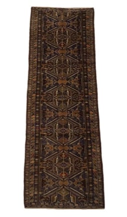 3X13 Tribal Hand-Knotted Afghan Runner (1 of 6)