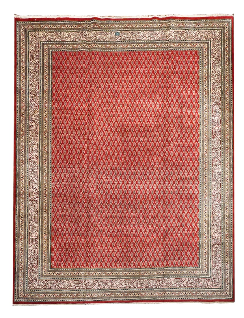 10X13 Signed Persian Saraband Mir Rug, circa 1940 (1 of 7)