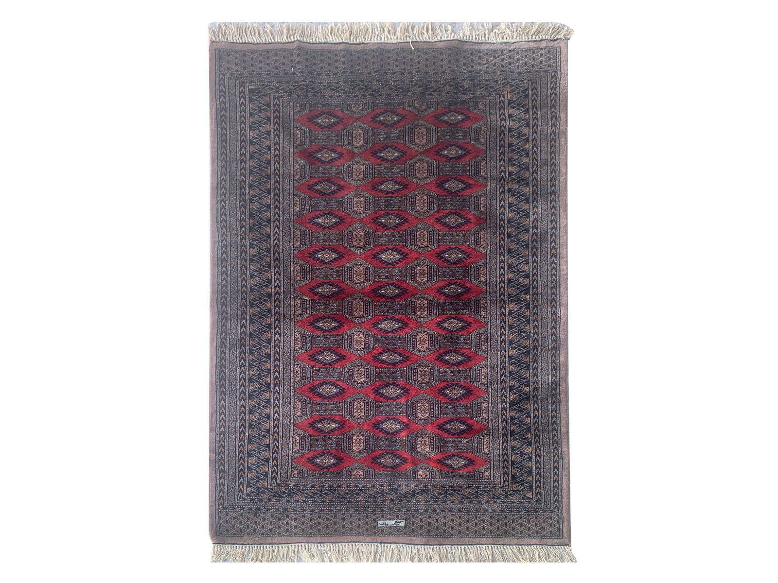 4X6 Estate Pak Bukhara Rug, Circa 1990