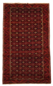 5X12 Tribal Baluchi Gallery Runner with Abrash, circa 1900