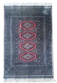 3X4 Estate Pak Bukhara Rug, Circa 1990