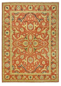 12X18 Heriz Hand-Knotted Wool Area Rug