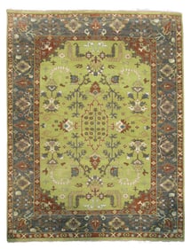 12X18 Green Oushak Area Rug