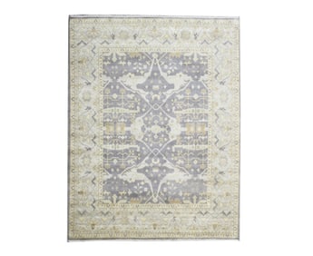 12X15 Gray Oushak Hand-Knotted Rug
