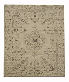 10X13 Antiqued Distressed Zero Pile Tabriz Area Rug