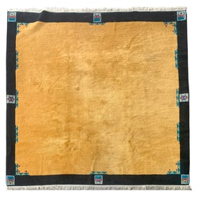 8X8 Estate Square Tibetan Rug, Circa 2000