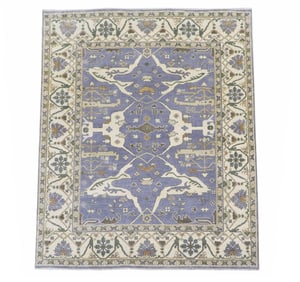 8X10 Hand-Knotted Oushak Rug