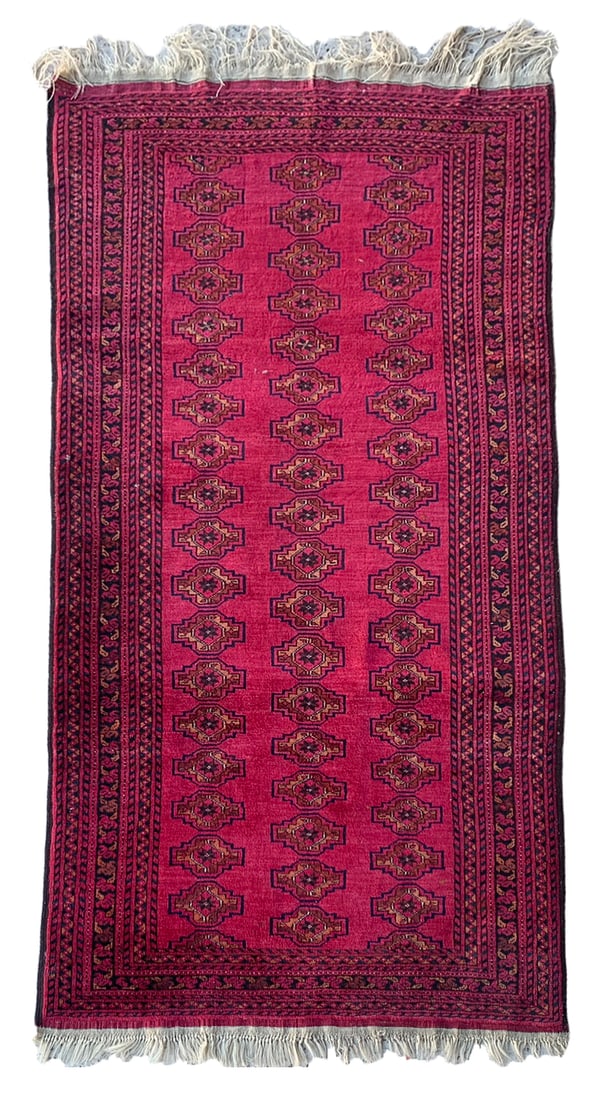 3X7 Estate Persian Turkoman Tribal Rug, Circa 1970 (1 of 6)