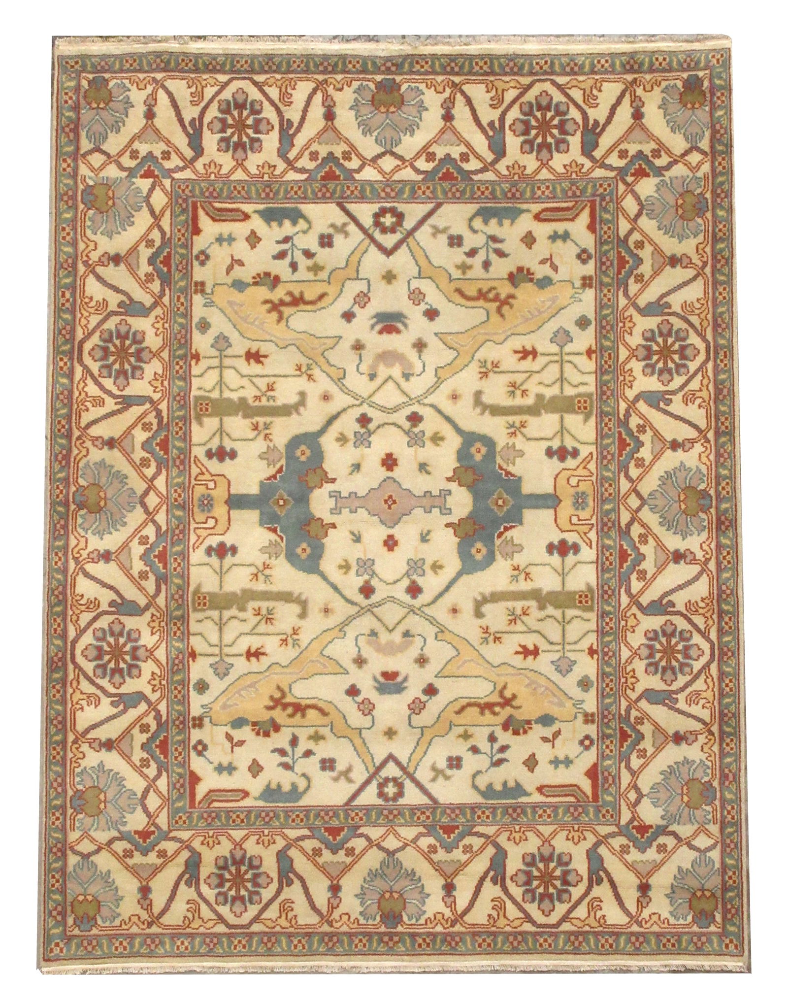8X10 Beige Oushak Rug (1 of 6)