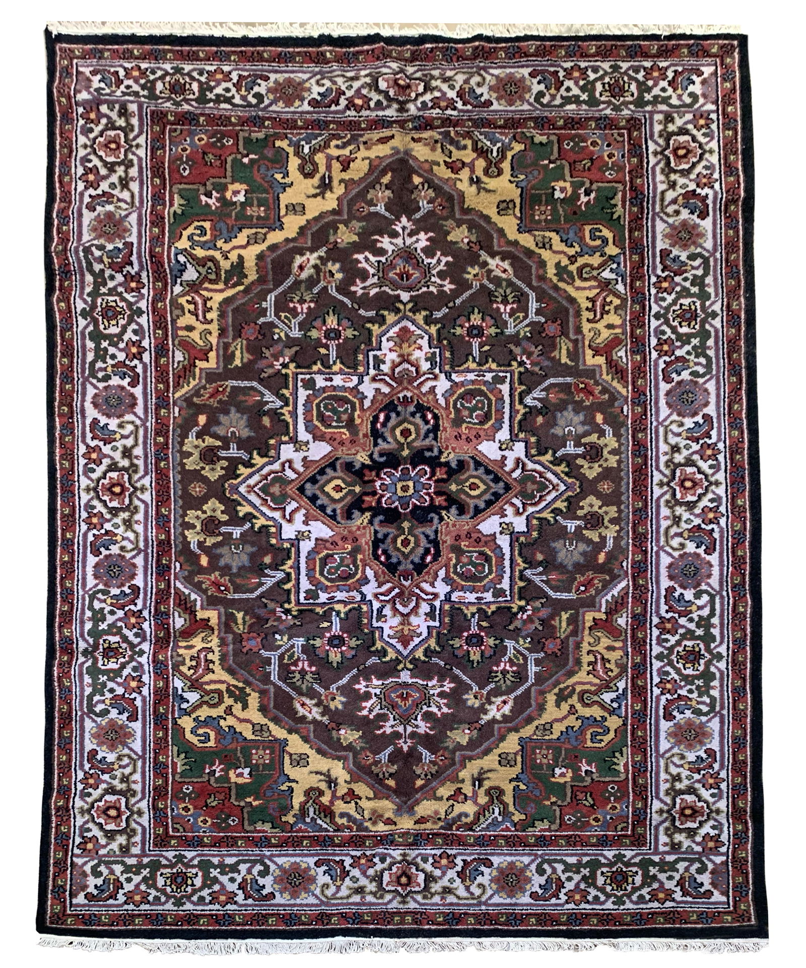 6X9 Heriz Serapi Hand-Knotted Area Rug (1 of 5)