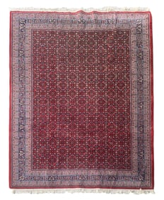 7X10 Estate Bidjar Herati Rug, Circa 1980