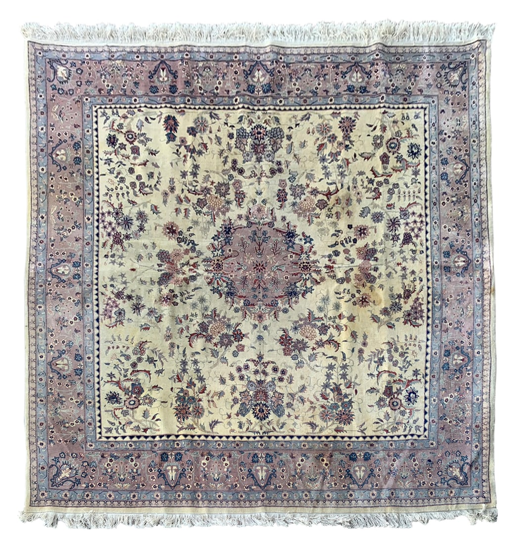 8X8 Estate Tabriz Rug, Circa 2000 (1 of 6)