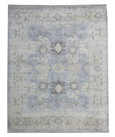 8X10 Oushak Hand-Knotted Rug