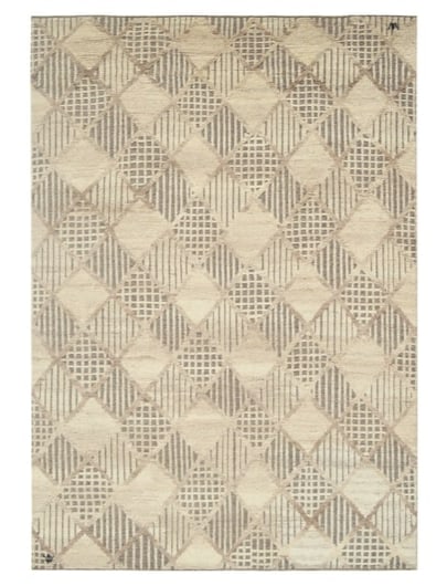 10X14 Modern Geometric Trellis High-Low Area Rug (1 of 5)