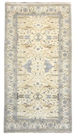 8X16 Beige Oushak Gallery Runner