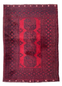 4X6 Estate Persian Turkoman Tribal Rug, Circa 1970