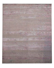8X10 Fine Oxidized Modern Wool & Silk Rug