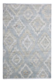 6X9 Modern Oushak Hand-Knotted Wool Area Rug
