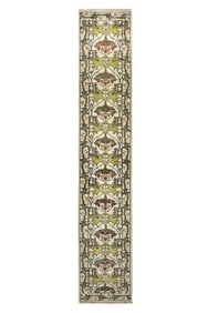 3X20 Ivory William Morris Inspired Runner Area Rug