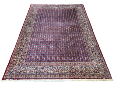 8X11 Estate Fine Persian Tabriz Hand-Knotted Rug, Circa 19980