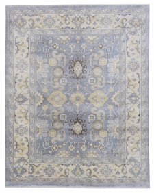 8X10 Hand-Knotted Oushak Area Rug