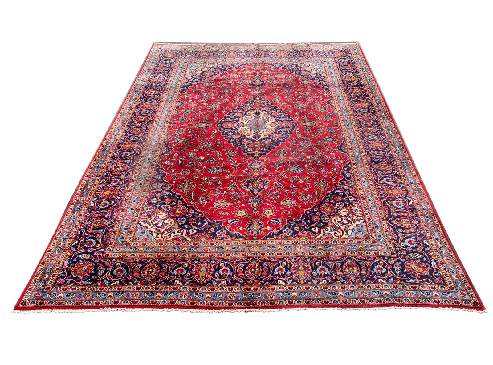 8X10 Estate Persian Tabriz Hand-Knotted Rug, Circa 1970 (1 of 5)